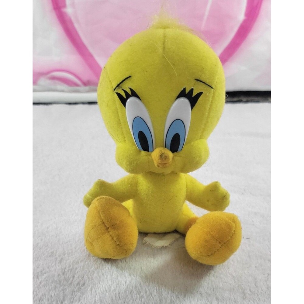 Vintage 1997 Tweety Bird Plush 5" Looney Tunes Play-By-Play Warner Brothers 90s